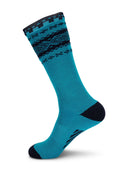 Calcetines Dale Of Norway CORTINA KNEE SOCKS Turquoise Navy L - PeakStyle