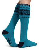 Calcetines Dale Of Norway CORTINA KNEE SOCKS Turquoise Navy L - PeakStyle