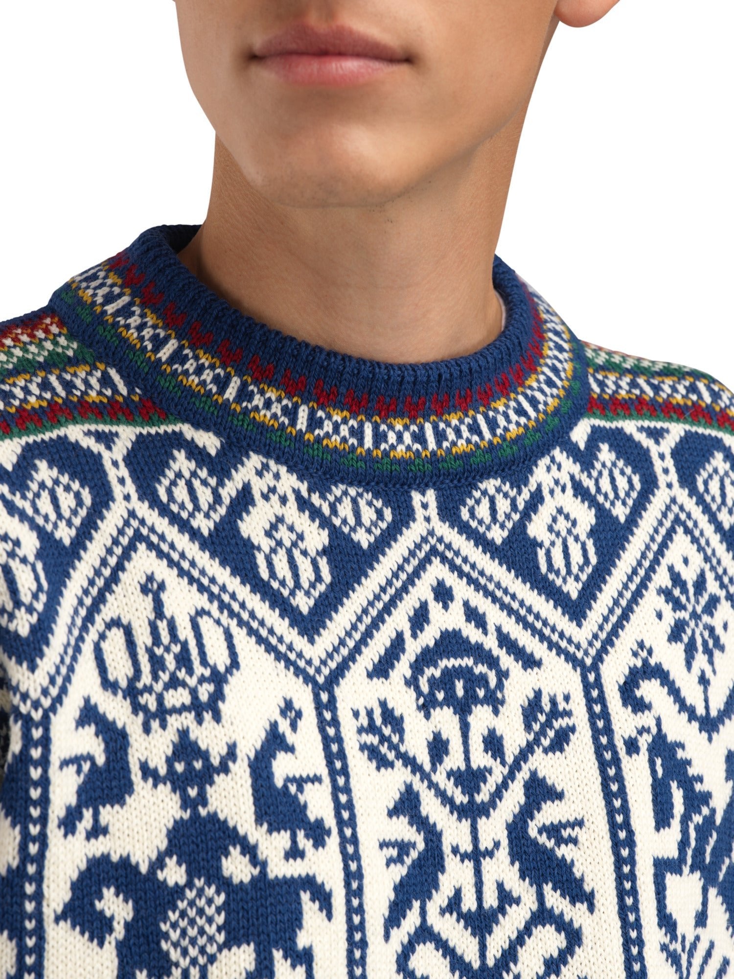 Dale Of Norway M 1994 MASC SWEATER Indigo Mustard Botttlegreen XXL - PeakStyle