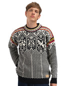 Dale Of Norway M 1994 MASC SWEATER Black Mustard Off-white S - PeakStyle