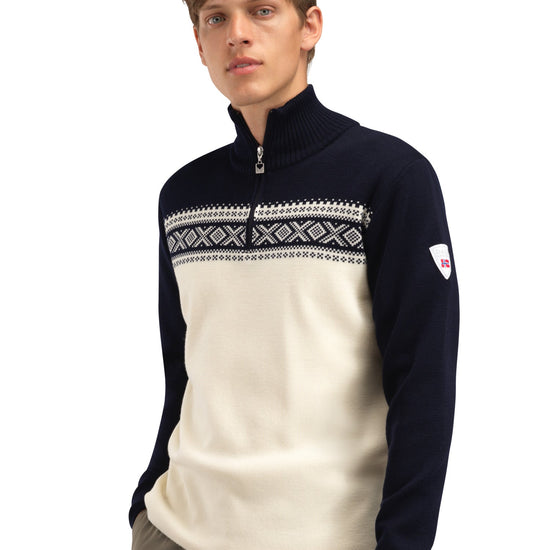 Dale Of Norway M DALESTØLEN MASC SWEATER Off-white Navy 3XL - PeakStyle