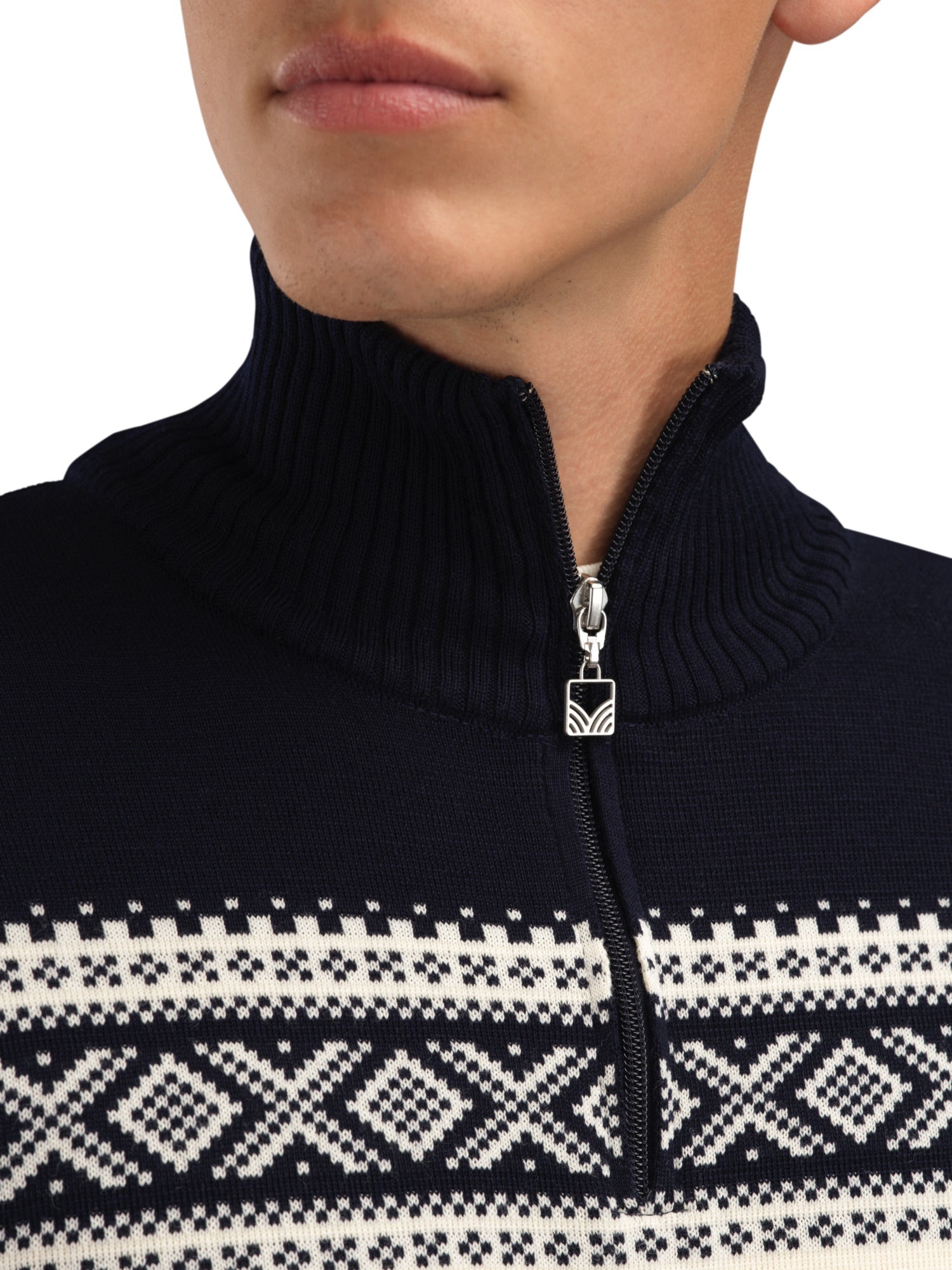 Dale Of Norway M DALESTØLEN MASC SWEATER Off-white Navy 3XL - PeakStyle
