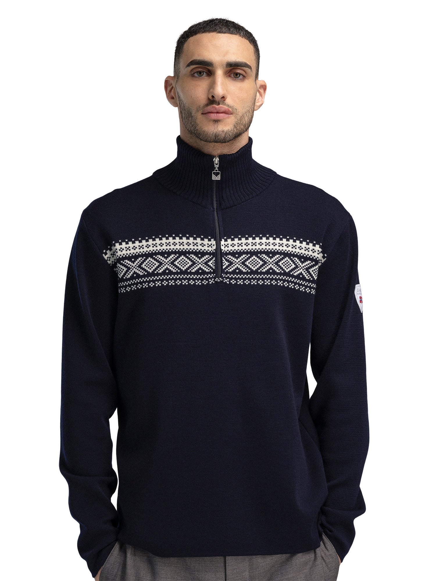 Dale Of Norway M DALESTØLEN MASC SWEATER Navy Off-white 3XL - PeakStyle
