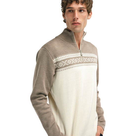 Dale Of Norway M DALESTØLEN MASC SWEATER Mountainstone Off-white S - PeakStyle