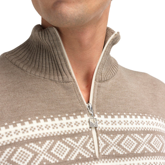 Dale Of Norway M DALESTØLEN MASC SWEATER Mountainstone Off-white S - PeakStyle