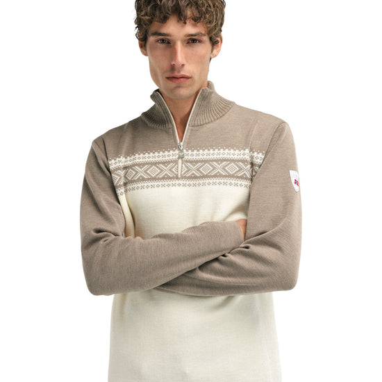 Dale Of Norway M DALESTØLEN MASC SWEATER Mountainstone Off-white S - PeakStyle