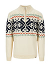 Dale Of Norway M FALKEBERG MASC SWEATER Blanc cassé Noir Vert Orange XL - PeakStyle