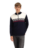 Dale Of Norway M LIBERG MASC SWEATER Navy Off-white Raspberry 3XL - PeakStyle