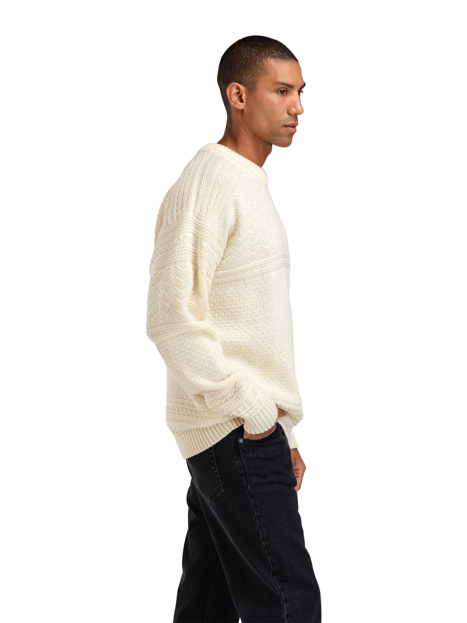 Dale Of Norway M LUSA MASC SWEATER Off-white XXL - PeakStyle