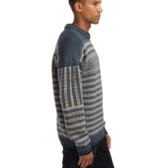 Dale Of Norway M RAMBERG MASC SWEATER Steel Navy Mountainstone Sand XXL - PeakStyle