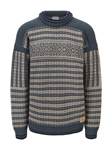 Dale Of Norway M RAMBERG MASC SWEATER Steel Navy Mountainstone Sand XXL - PeakStyle