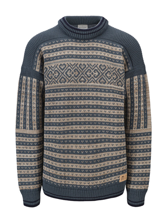 Dale Of Norway M RAMBERG MASC SWEATER Steel Marine Montainstone Sand XXL - PeakStyle