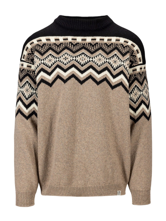 Dale Of Norway M RANDABERG MASC SWEATER Marron Noir Blanc cassé XXL - PeakStyle