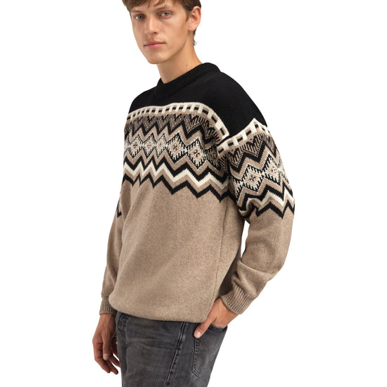 Dale Of Norway M RANDABERG MASC SWEATER Marrón Negro Blanco roto XXL - PeakStyle