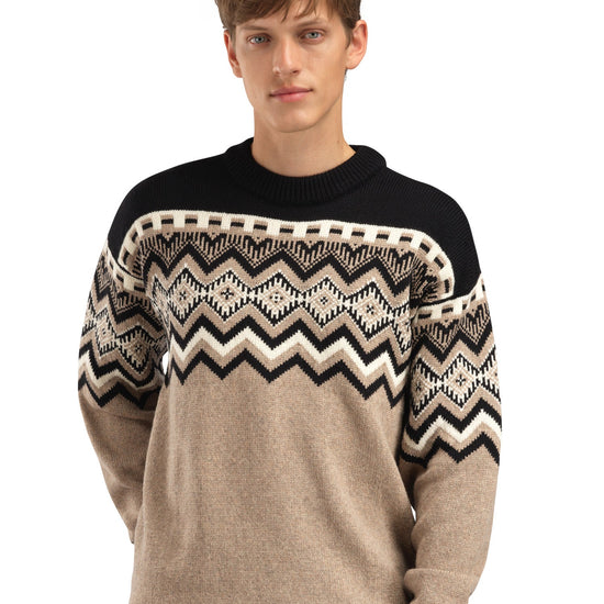 Dale Of Norway M RANDABERG MASC SWEATER Marrón Negro Blanco roto XXL - PeakStyle