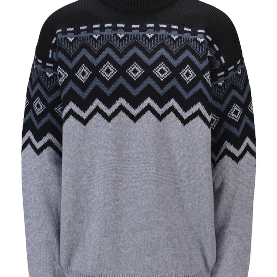 Dale Of Norway M RANDABERG MASC SWEATER Azul claro Mel. Negro acero XXL - PeakStyle
