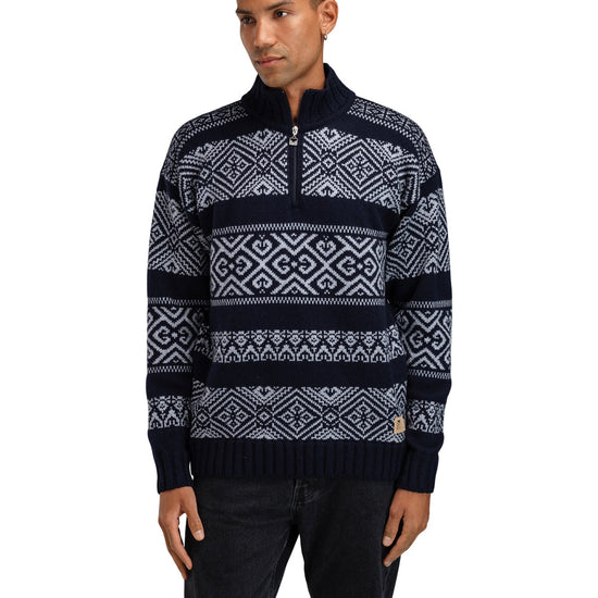 Dale Of Norway M RASLETIND MASC SWEATER Bleu marine  Bleu clair mélangé XXL - PeakStyle