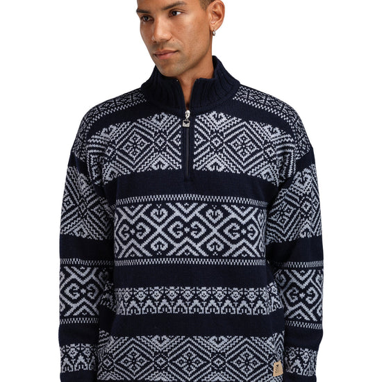 Dale Of Norway M RASLETIND MASC SWEATER Bleu marine  Bleu clair mélangé XXL - PeakStyle