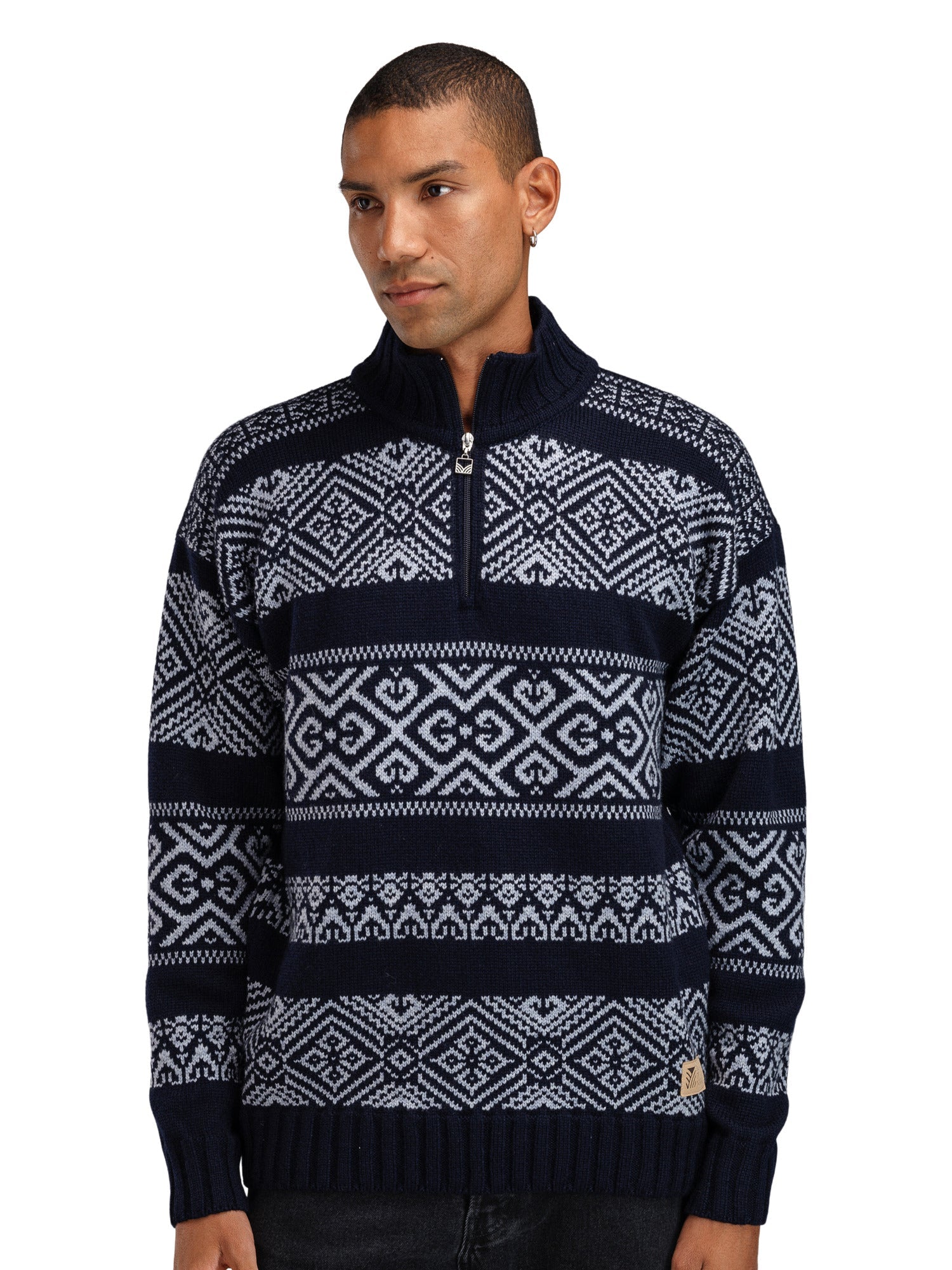 Dale Of Norway M RASLETIND MASC SWEATER Bleu marine  Bleu clair mélangé XXL - PeakStyle