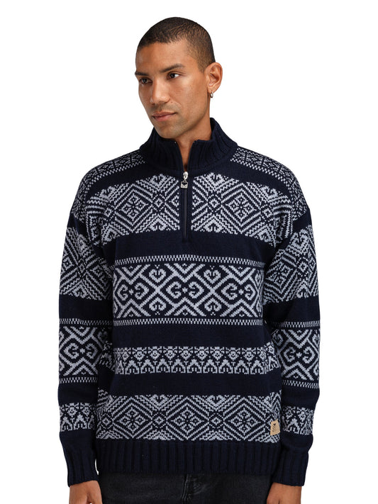 Dale Of Norway M RASLETIND MASC SWEATER Bleu marine  Bleu clair mélangé XXL - PeakStyle