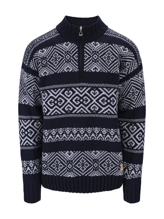 Dale Of Norway M RASLETIND MASC SWEATER Bleu marine  Bleu clair mélangé XXL - PeakStyle
