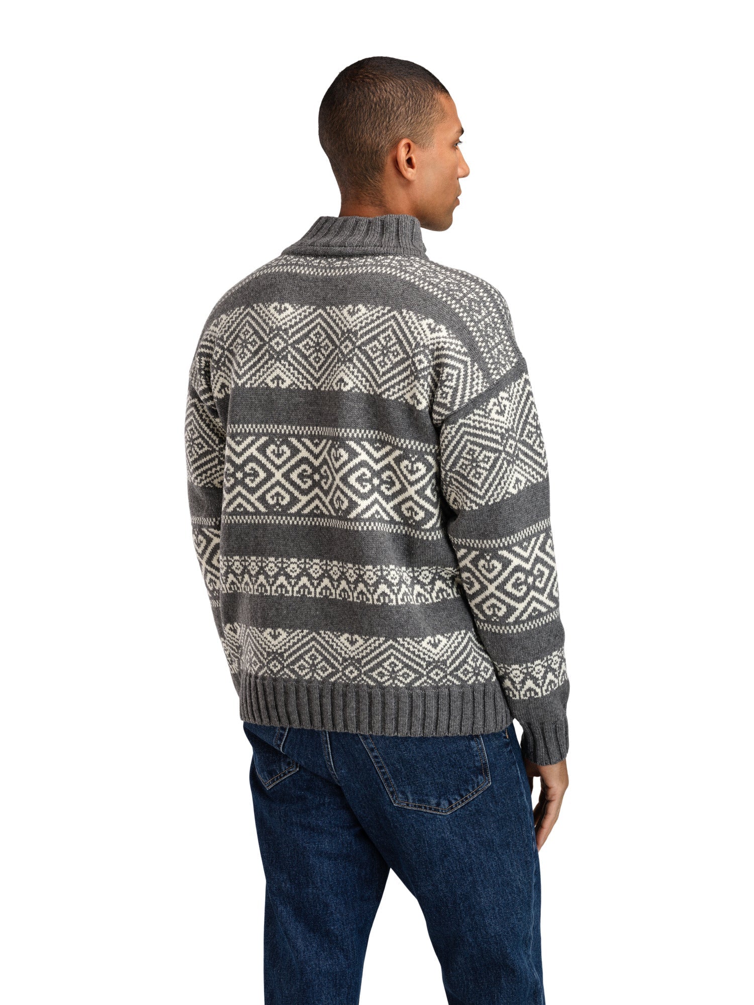 Dale Of Norway M RASLETIND MASC SWEATER Darkcharcoal Offwhite XXL - PeakStyle