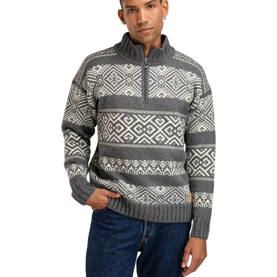 Dale Of Norway M RASLETIND MASC SWEATER Darkcharcoal Offwhite XXL - PeakStyle