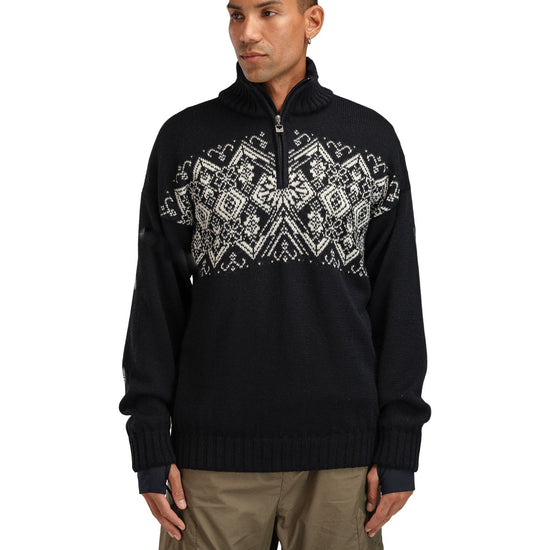 Dale Of Norway M ROSET MASC. WP SWEATER Nero Bianco sporco 3XL - PeakStyle