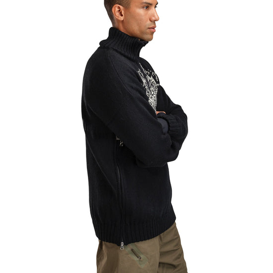 Dale Of Norway M ROSET MASC. WP SWEATER Nero Bianco sporco 3XL - PeakStyle
