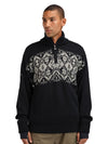 Dale Of Norway M ROSET MASC. WP SWEATER Nero Bianco sporco 3XL - PeakStyle