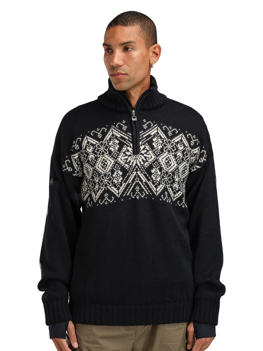 Dale Of Norway M ROSET MASC. WP SWEATER Noir Blanc cassé 3XL - PeakStyle