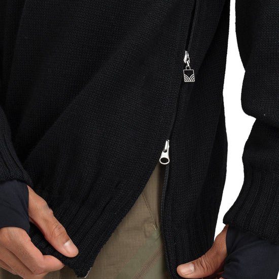 Dale Of Norway M ROSET MASC. WP SWEATER Nero Bianco sporco 3XL - PeakStyle