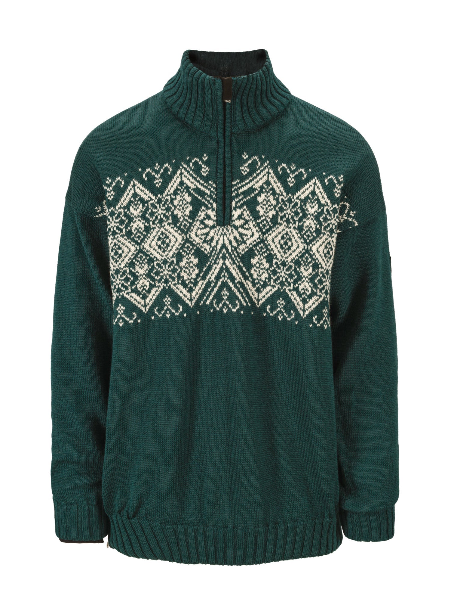 Dale Of Norway M ROSET MASC. WP SWEATER Verde pino Bianco sporco M - PeakStyle