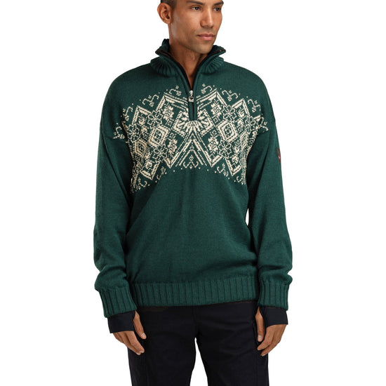 Dale Of Norway M ROSET MASC. WP SWEATER Verde pino Bianco sporco M - PeakStyle