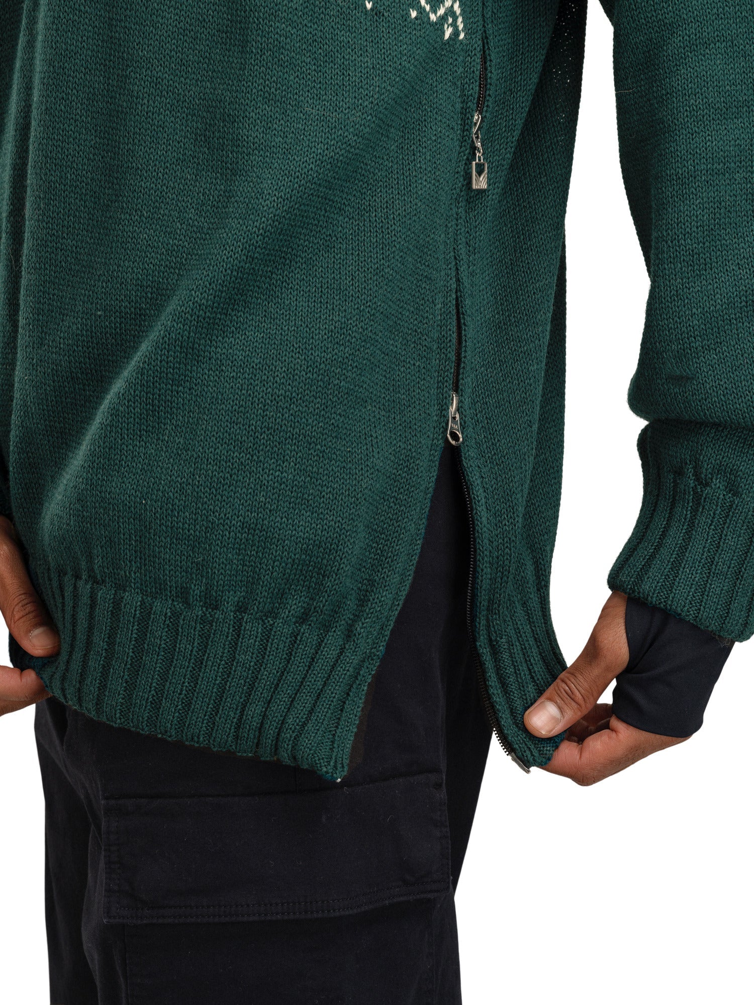 Dale Of Norway M ROSET MASC. WP SWEATER Verde pino Bianco sporco M - PeakStyle