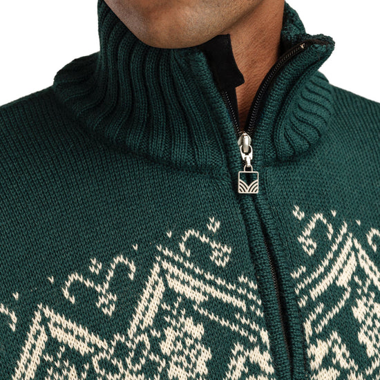 Dale Of Norway M ROSET MASC. WP SWEATER Verde pino Bianco sporco M - PeakStyle