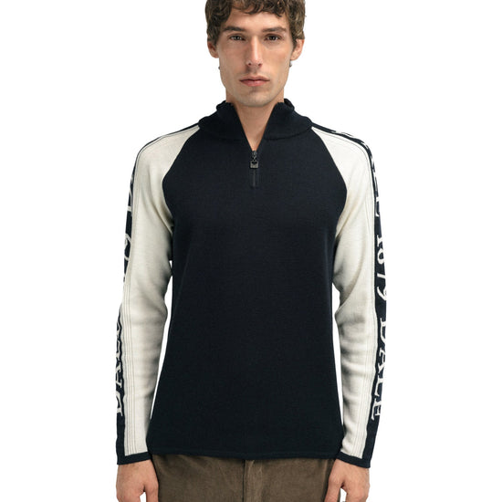 Dale Of Norway M SKARSTIND 1879 MASC SWEATER Black Off-white XXL - PeakStyle