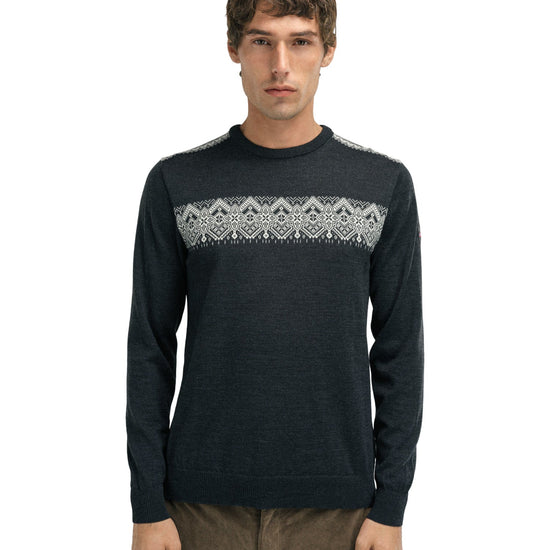 Dale Of Norway M STENBERG MASCULINE SWEATER Dark Charcoal Offwhite XXL - PeakStyle