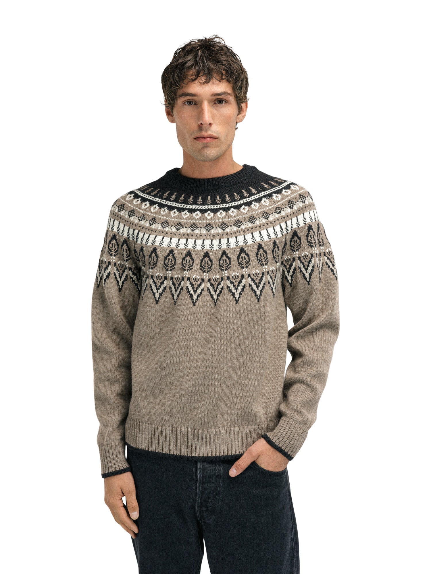 Dale Of Norway M SULA MASC SWEATER Café Arena Blanco roto XXL - PeakStyle