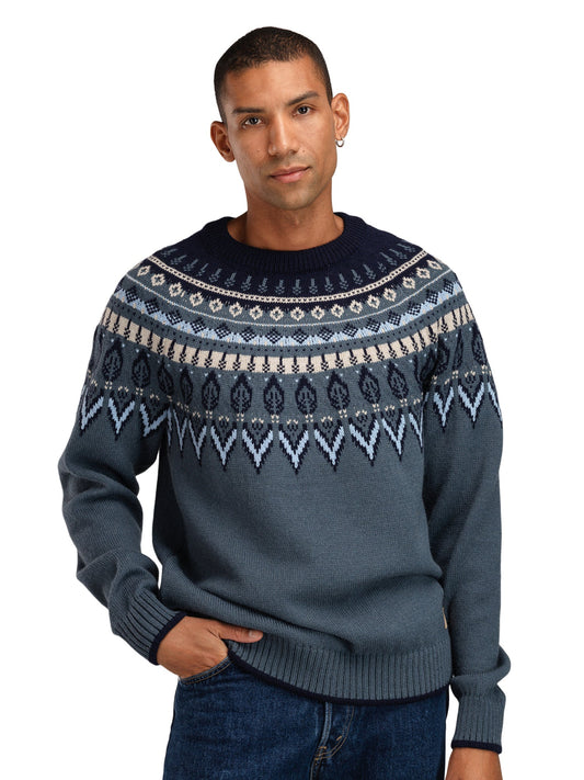 Dale Of Norway M SULA MASC SWEATER Steel Navy Iceblue XXL - PeakStyle