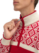 Dale Of Norway M TEAM NORWAY CORTINA MASC SWEATER Raspberry Off-white 3XL - PeakStyle