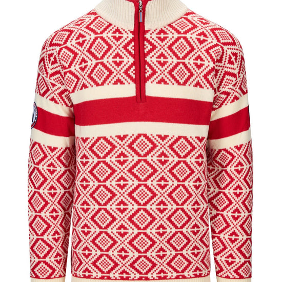 Jersey Dale Of Norway M TEAM NORWAY CORTINA MASC SWEATER Raspberry Offwhite 3XL - PeakStyle
