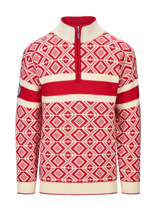 Dale Of Norway M TEAM NORWAY CORTINA MASC SWEATER Framboise Blanc cassé 3XL - PeakStyle