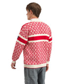 Dale Of Norway M TEAM NORWAY CORTINA MASC SWEATER Raspberry Off-white 3XL - PeakStyle