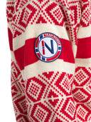 Dale Of Norway M TEAM NORWAY CORTINA MASC SWEATER Raspberry Off-white 3XL - PeakStyle