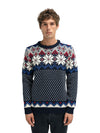 Dale Of Norway M VEGARD MASCULINE SWEATER Navy OffWhite Ultramarine Rasb L - PeakStyle