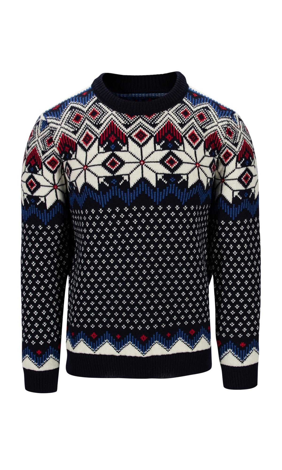 Dale Of Norway M VEGARD MASCULINE SWEATER Navy OffWhite Ultramarine Rasb L - PeakStyle