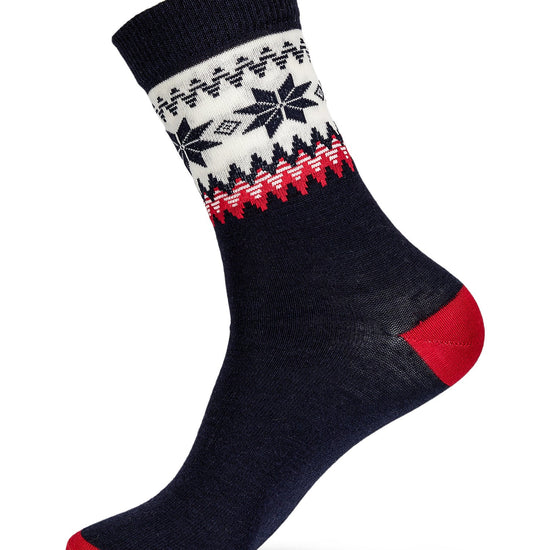 Dale Of Norway MYKING SOCKS Blu navy Rosso Bianco sporco L - PeakStyle