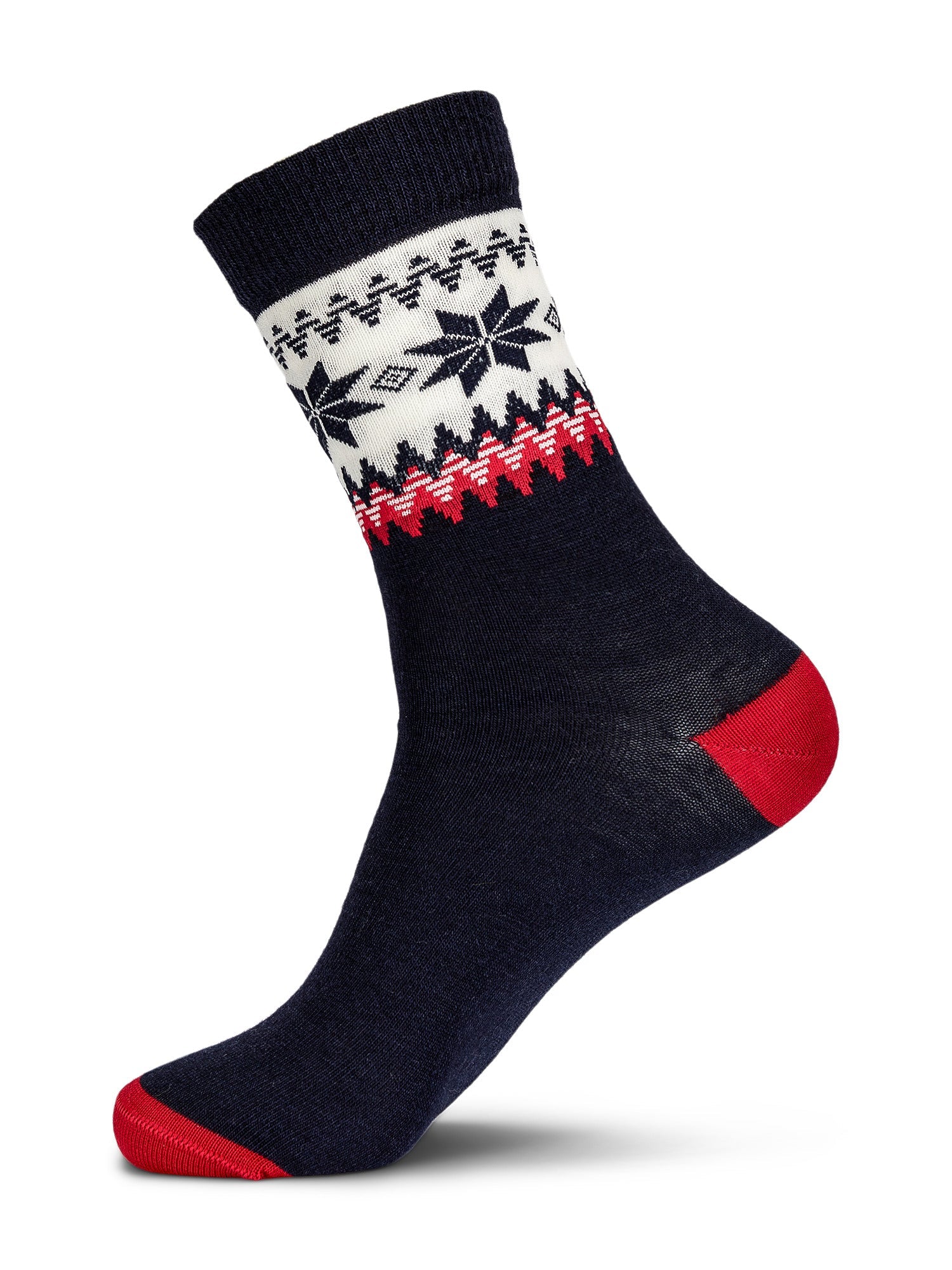 Dale Of Norway MYKING SOCKS Blu navy Rosso Bianco sporco L - PeakStyle