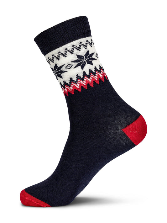Dale Of Norway MYKING SOCKS Blu navy Rosso Bianco sporco L - PeakStyle